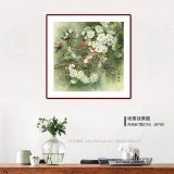 趙逸梅 四尺斗方《清香久遠(yuǎn)》 著名工筆畫家