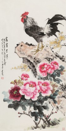 【已售】梁景欣 四尺《富貴吉祥》 青大美院學院派畫家