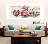 【已售】梁景欣 小六尺《富貴同春》 青大美院學院派畫家