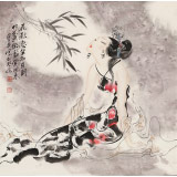 【已售】李鳳英 四尺斗方《花影忽坐知月到》 北京美協(xié)會(huì)員（詢價(jià)）