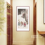 【已售】韓恩勝 四尺三開《出門見喜》中美協(xié)會(huì)員 水墨漫畫名家