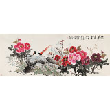 【已售】梁景欣 小六尺《榮華富貴》 青大美院學(xué)院派畫家