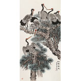 朱祖義 四尺《松韻仙風》 中國老子書畫院副院長