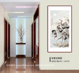 【已售】朱祖義 四尺《鶴喜月華鳴》 中國老子書畫院副院長