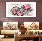 梁景欣 四尺《富貴滿堂》 青大美院學(xué)院派畫家