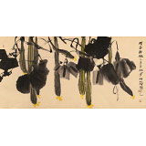 肖映梅 四尺《清香鮮嫩》 當代大寫意花鳥畫名家（詢價）