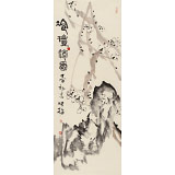 【已售】肖映梅 小尺寸《冷艷清香》 當代大寫意花鳥畫名家（詢價）