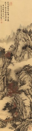 【已售】吳顯剛 《云壑秋行圖》 貴州七星關美協(xié)主席