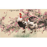 【已售】鄒本財 四尺三開《春到人間》 公主嶺市美協(xié)常務(wù)副主席