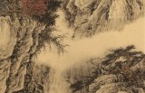 【已售】吳顯剛 《云壑秋行圖》 貴州七星關美協(xié)主席