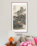 【已售】吳顯剛 四尺《溪橋歸晚圖》 貴州七星關(guān)美協(xié)主席