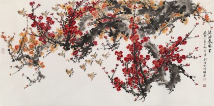 鄒本財 四尺《沐浴春風(fēng)里》 公主嶺市美協(xié)常務(wù)副主席