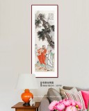 【已售】曹建濤 小四尺《菩提本無樹》獨(dú)具特色水墨人物畫家