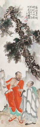 【已售】曹建濤 小四尺《菩提本無樹》獨(dú)具特色水墨人物畫家