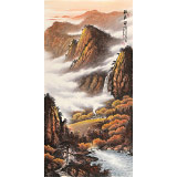 張慧仁 四尺《秋居圖》 廣西山水畫家協(xié)會常務(wù)理事