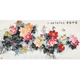 【已售】侯樹堂 四尺《花開富貴》 山西繁峙美術(shù)家協(xié)會(huì)理事