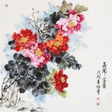 【已售】侯樹(shù)堂 四尺斗方《花開(kāi)富貴》 山西繁峙美術(shù)家協(xié)會(huì)理事