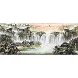 【已售】張宏達 小八尺《泉源廣長》