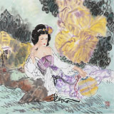 【已售】南海禪寺 妙林居士 四尺斗方《嫻雅》