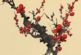 何華賢 四尺三開《梅花香自苦寒來》 潁淮書畫名家
