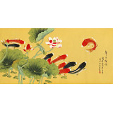 【已售】凌雪 四尺《年年有余》 北京美協(xié)會員