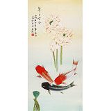 【已售】凌雪 三尺《年年有余》 北京美協(xié)會員