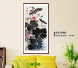 朱祖義 四尺荷花圖《荷韻凝香》 中國(guó)老子書畫院副院長(zhǎng)