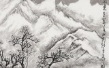 王永剛 四尺斗方《雪邨小景》 國(guó)家一級(jí)美術(shù)師（詢價(jià)）