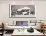 王永剛 四尺雪景山水《老屋飛雪》 國(guó)家一級(jí)美術(shù)師