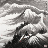 王永剛 四尺斗方《北國風光》 國家一級美術師