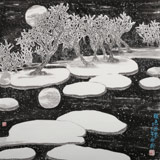 王永剛 四尺斗方《銀色世界》 國家一級美術師