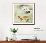 趙逸梅 四尺斗方《有余圖》 著名工筆畫家