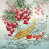 【已售】趙逸梅 四尺斗方《大利圖》 著名工筆畫家