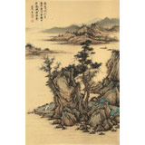 【已售】吳顯剛 《春山觀景》貴州七星關(guān)美協(xié)主席