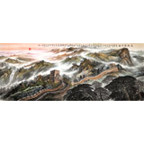 【已售可訂制】李碧峰 小八尺《長城萬里圖》 中國書畫家協(xié)會理事