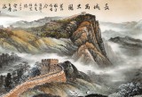 【已售可訂制】李碧峰 小八尺《長城萬里圖》 中國書畫家協(xié)會理事
