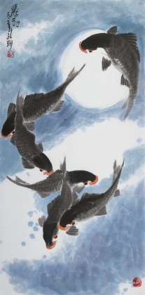 王永剛 三尺六順圖《騰飛》 78歲國(guó)家一級(jí)美術(shù)師