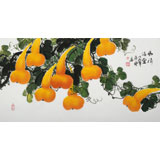 黃藝三尺招財(cái)辟邪葫蘆畫《福祿滿堂》