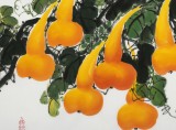 黃藝三尺招財(cái)辟邪葫蘆畫《福祿滿堂》