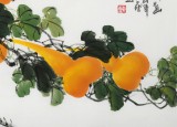 【已售】黃藝三尺招財辟邪葫蘆畫《福祿圖》