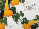 黃藝三尺招財(cái)辟邪葫蘆畫《福祿滿堂》