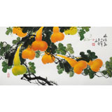 【已售】黃藝三尺招財(cái)辟邪葫蘆畫《福祿圖》