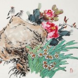 程勇亮 四尺《國花神韻》 河南省美協(xié)會員