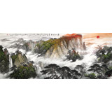 【已售】李碧峰 小八尺《 泰山日出》 中國書畫家協(xié)會理事