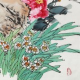 程勇亮 四尺《國花神韻》 河南省美協(xié)會員