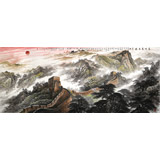 【已售可定制】李碧峰 小八尺《長城萬里圖》 中國書畫家協(xié)會理事