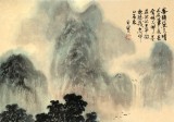 何實(shí) 四尺三開(kāi)《雨后青山分外嬌》 吉林著名山水畫(huà)家