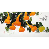 【已售】黃藝三尺招財(cái)辟邪葫蘆畫《福祿圖》