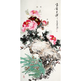 【已售】程勇亮 四尺《富貴吉祥》 河南省美協(xié)會(huì)員