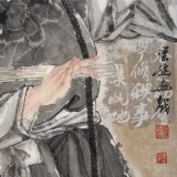 梁健 畫戲《俏花旦》 當(dāng)代百杰畫家 中美協(xié)會員 代表作花旦題材